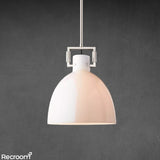 Machenist Milk Glass Cloche Pendant 10" 14" 18" - Zonesus
