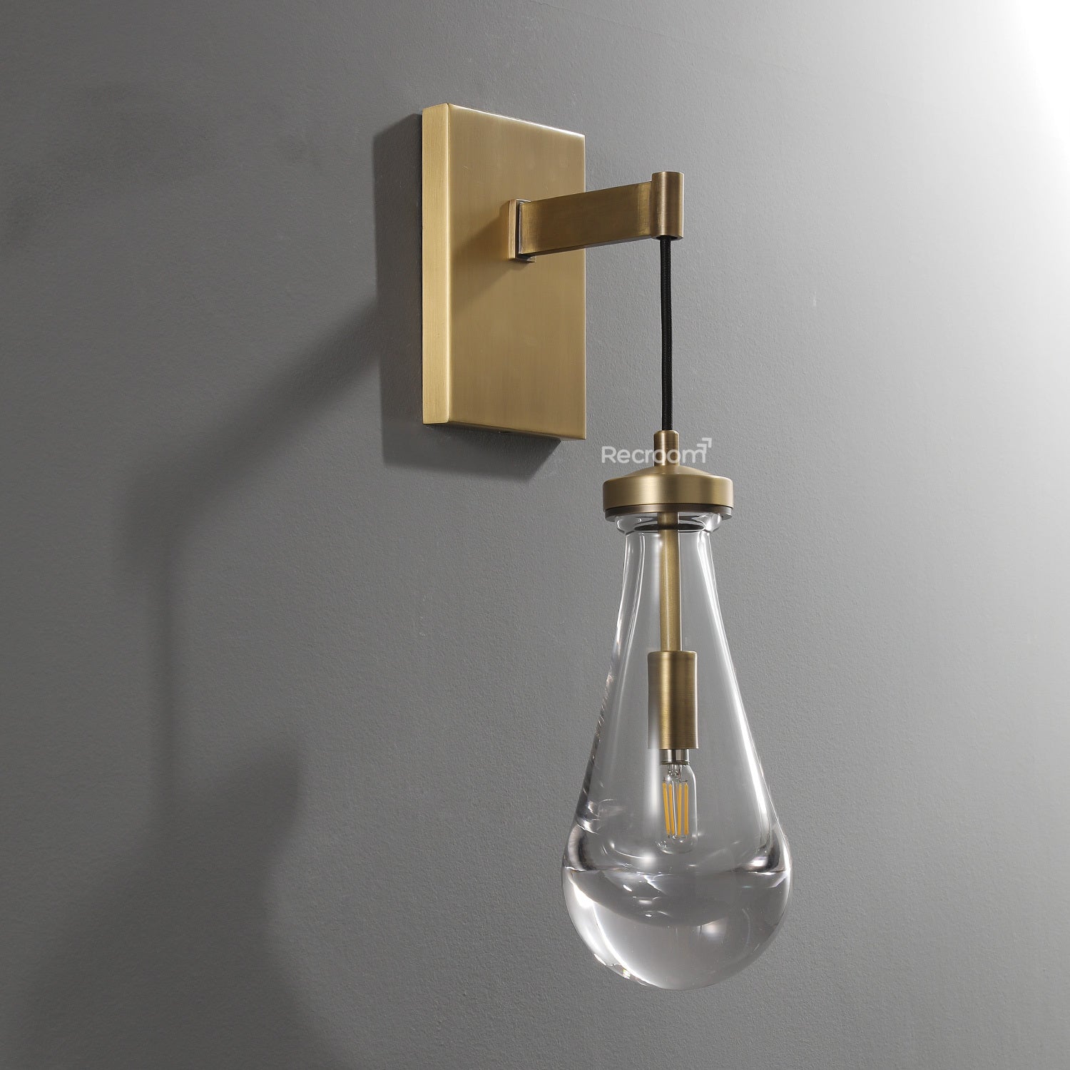 Raindrop Wall Sconce 5" Cord - Zonesus