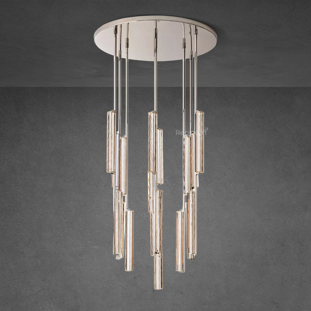 Auduben Crystal Round Chandelier 40" - Zonesus