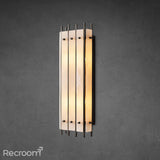 San Marconer Alabaster Grand Rectangular Sconce 26" - Zonesus