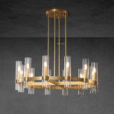 Manory Glass Round Chandelier 36" - Zonesus
