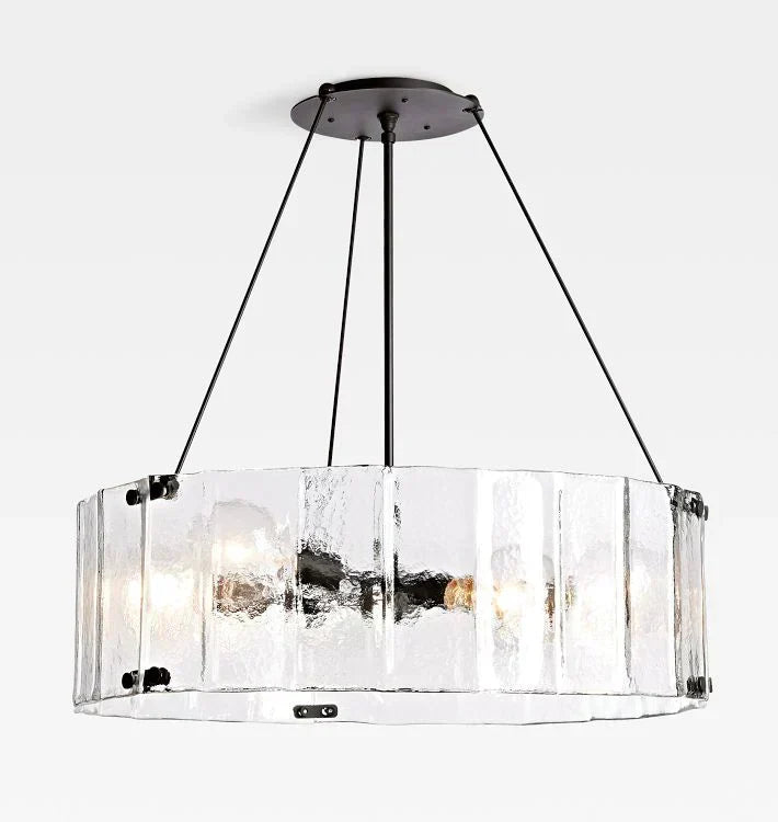Willamette Glass Round Chandelier 32" - Zonesus