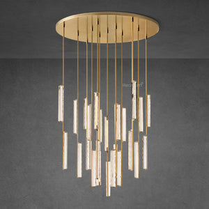Auduben Crystal Round Chandelier 56" - Zonesus