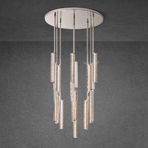 Auduben Crystal Round Chandelier 40" - Zonesus