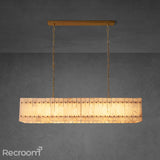 San Marconer Alabaster Linear Chandelier 54'' - Zonesus