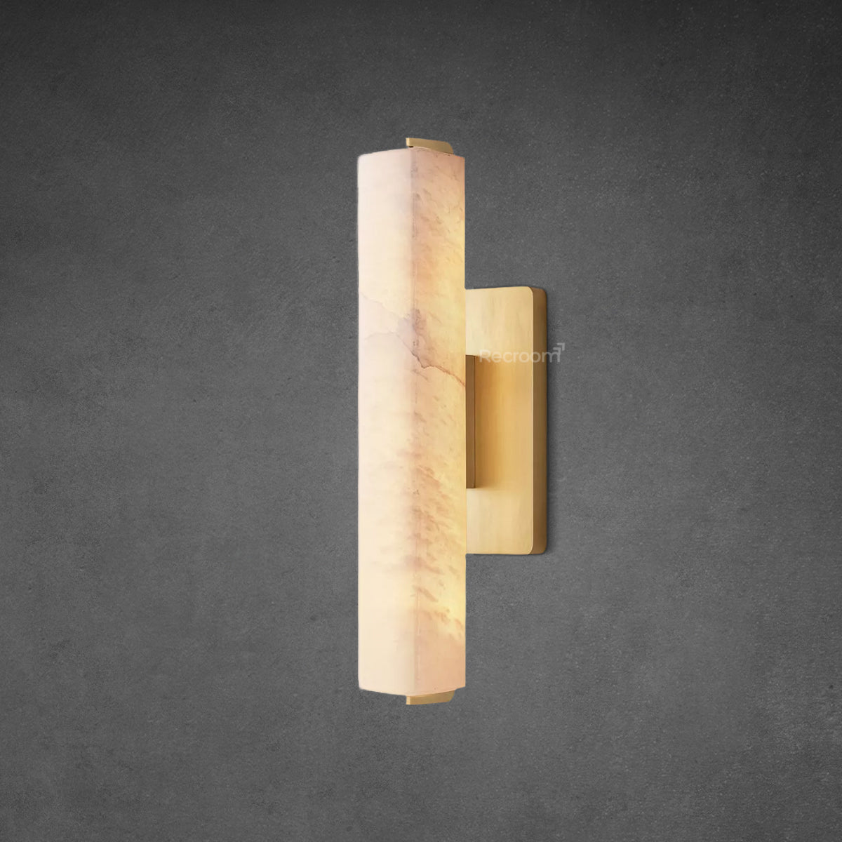 Auduben Alabaster Single Sconce 15" 19" 25" - Zonesus