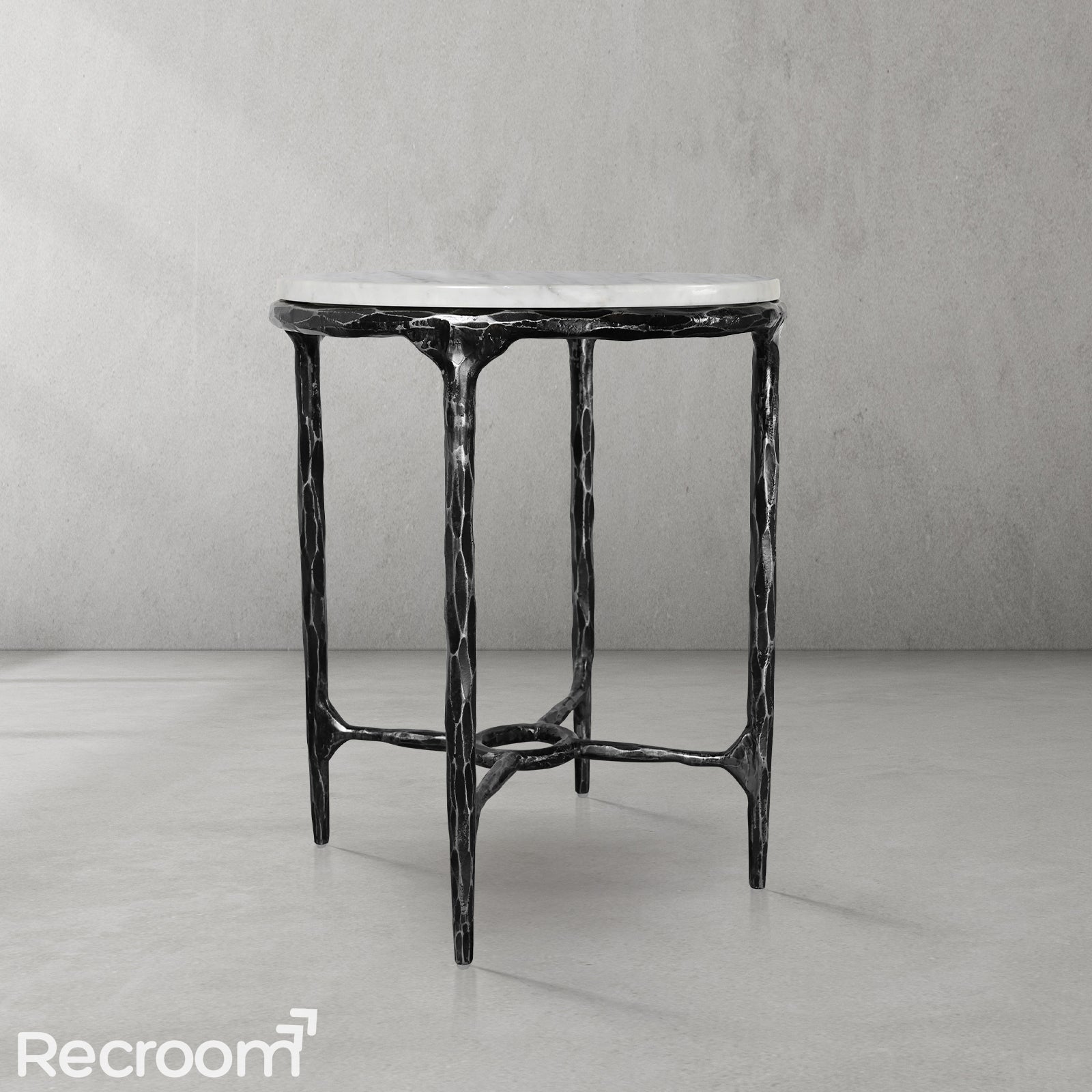 Thaddeo Round Marble Side Table 18" 22" - Zonesus