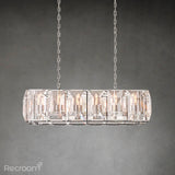 Harllow Multi Crystal Rectangular Chandelier 42“ 54” 62“ 74” - Zonesus