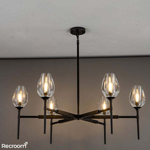 Tuilp Round Chandelier 42" - Zonesus