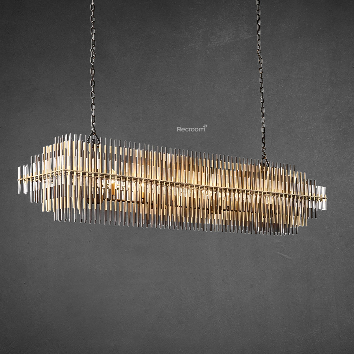 Emily Rectangular Chandelier 54" - Zonesus