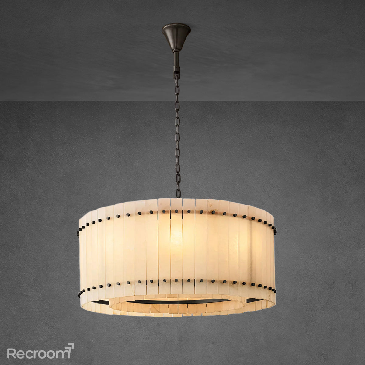 San Marconer Alabaster Round Chandelier 37‘’ - Zonesus
