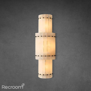 San Marconer Alabaster Grand Round Sconce - Zonesus