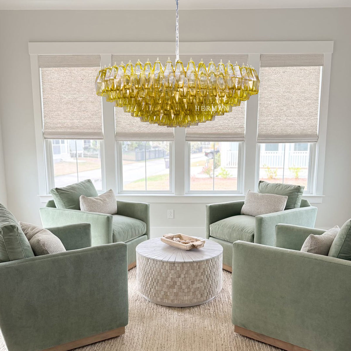 Venice Murano Chandelier 35" - Zonesus