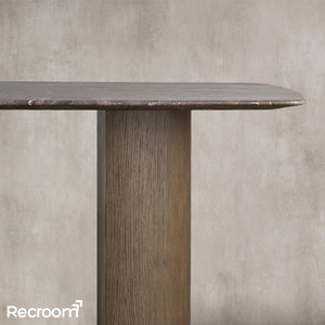 San Germani Stone Dining Table with Dauphine Base - Zonesus