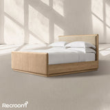 Cira Leather Panel Bed with Footboard - Zonesus