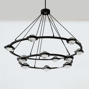 Eclitant Two-Tier Round Chandelier 60" - Zonesus