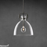 Machenist Glass Cloche Pendant 10" 14" 18" - Zonesus