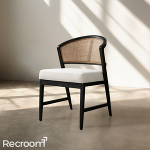 Artmee Dining Side Chair in Black Drifted - Zonesus