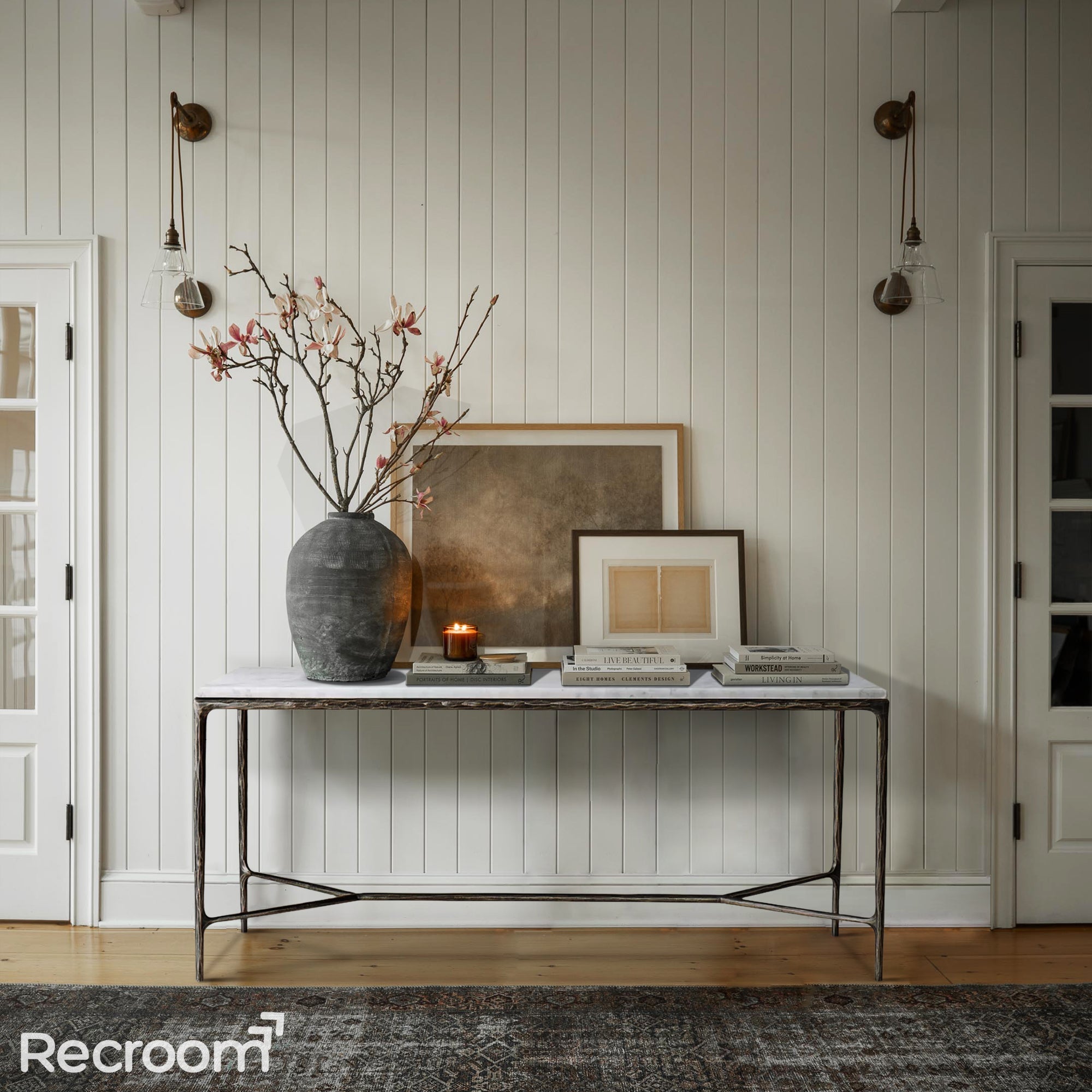 Thaddeo Marble And Grass Desk - Zonesus