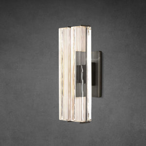 Auduben Crystal Double Sconce 15" 19" 25" - Zonesus