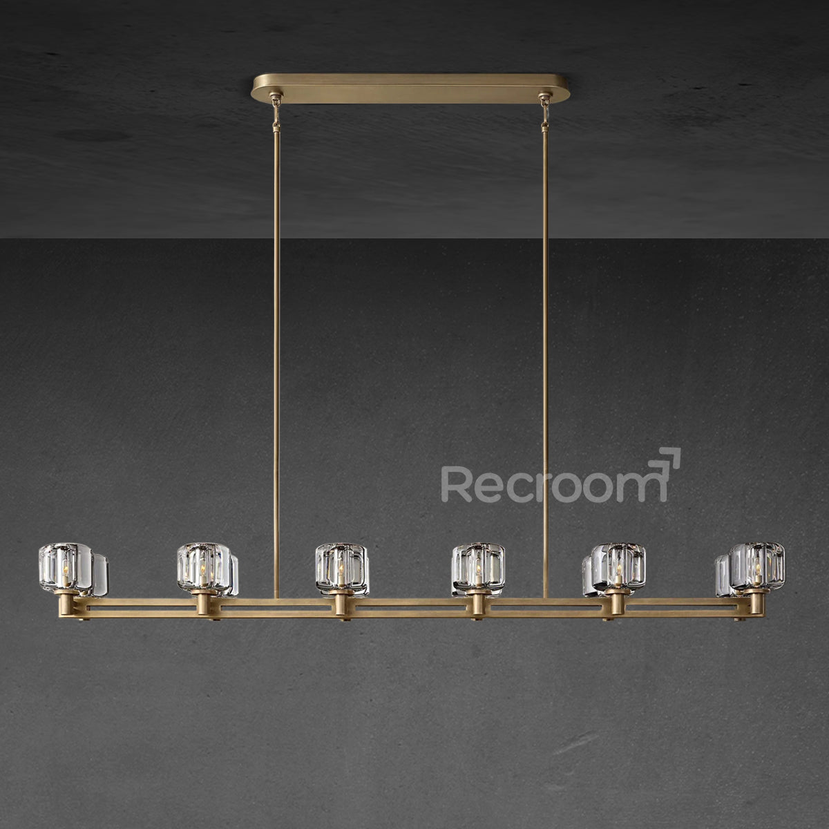 Demarat Double Linear Chandelier 72" - Zonesus
