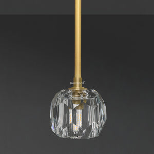 Boulew Crystal Glass Rod Pendant 5" - Zonesus