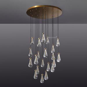 Raindrop Round Chandelier 47" - Zonesus
