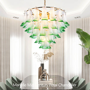 Murano Mid Century Petal Chandelier - Zonesus