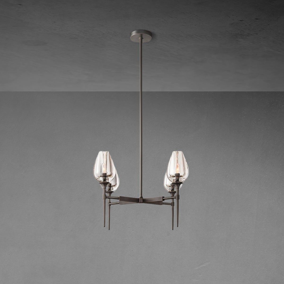Tuilp Round Chandelier 27" - Zonesus