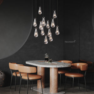 Raindrop Round Chandelier 36" - Zonesus