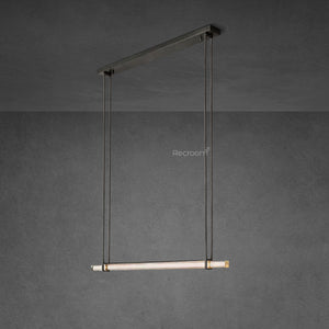 Auduben Crystal Single Bar Linear Chandelier 60" - Zonesus