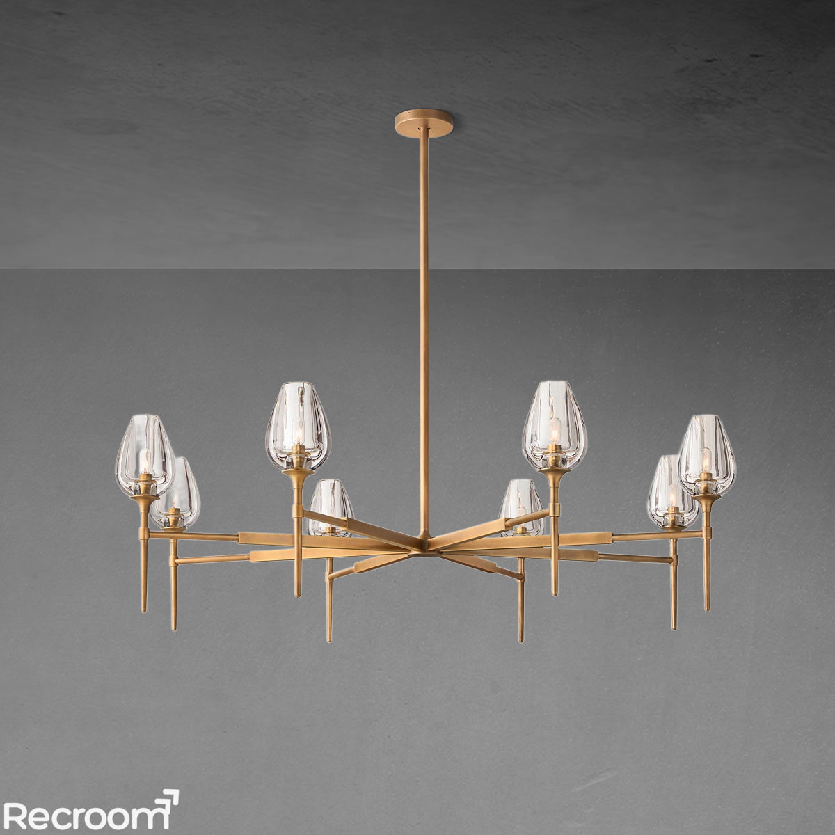 Tuilp Round Chandelier 54" - Zonesus