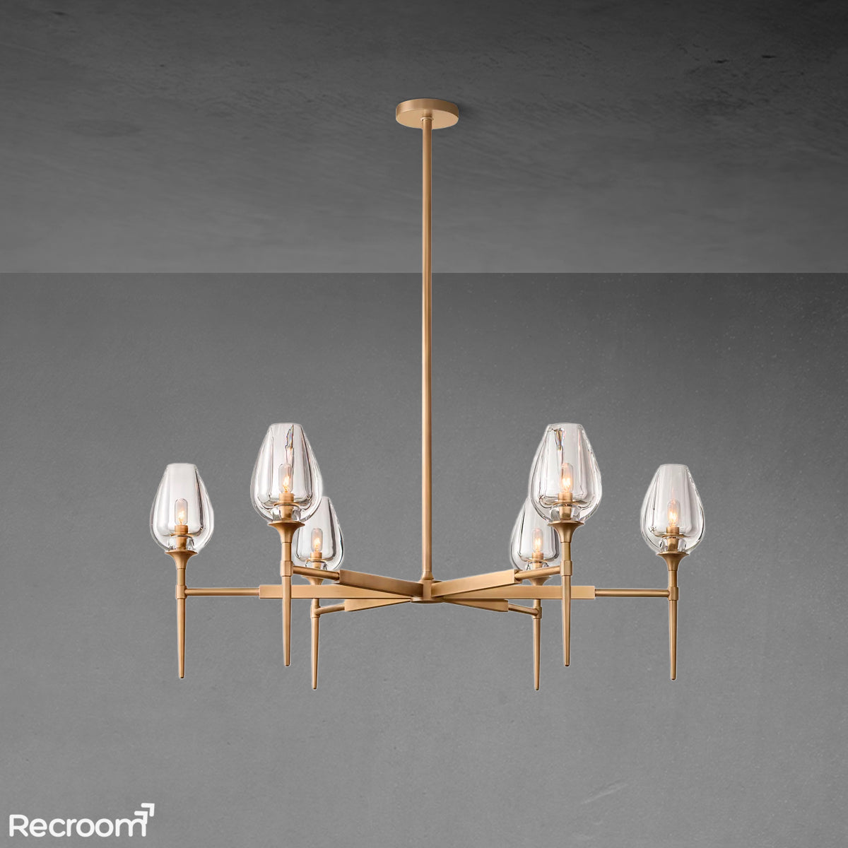 Tuilp Round Chandelier 42" - Zonesus