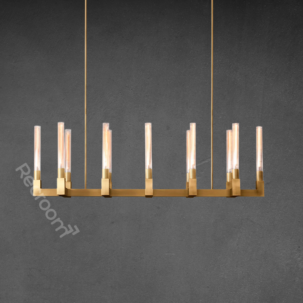 Cannel Linear Chandelier 55" - Zonesus