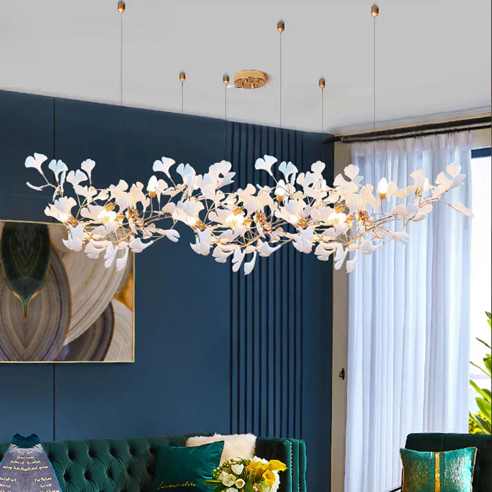 Modern Ceramic Ginkgo Chandelier - Zonesus