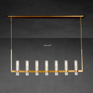 Manory Glass Linear Chandelier 59" - Zonesus