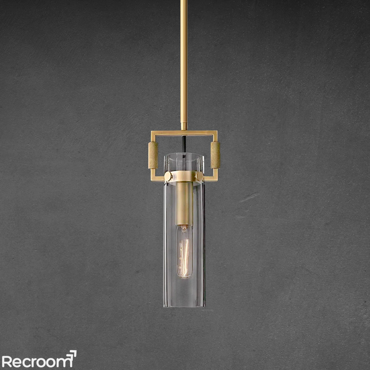 Machenist Glass Cylinder Pendant 12" 22" - Zonesus