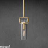 Machenist Glass Cylinder Pendant 12" 22" - Zonesus