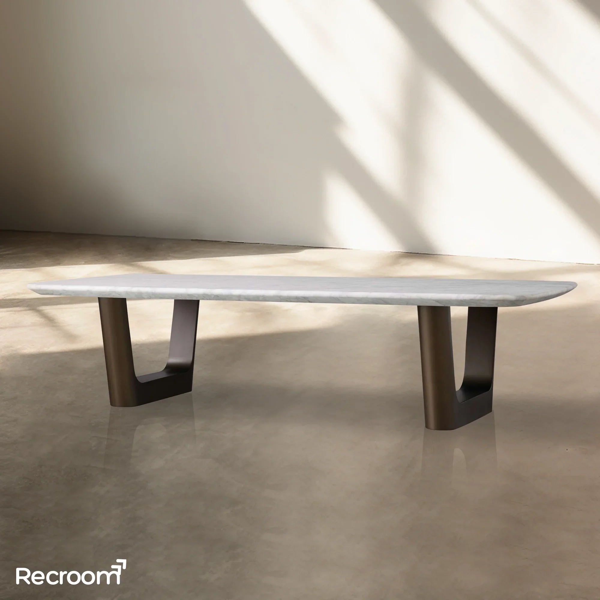 San Germani Stone Coffee Table with Rennes Base - Zonesus