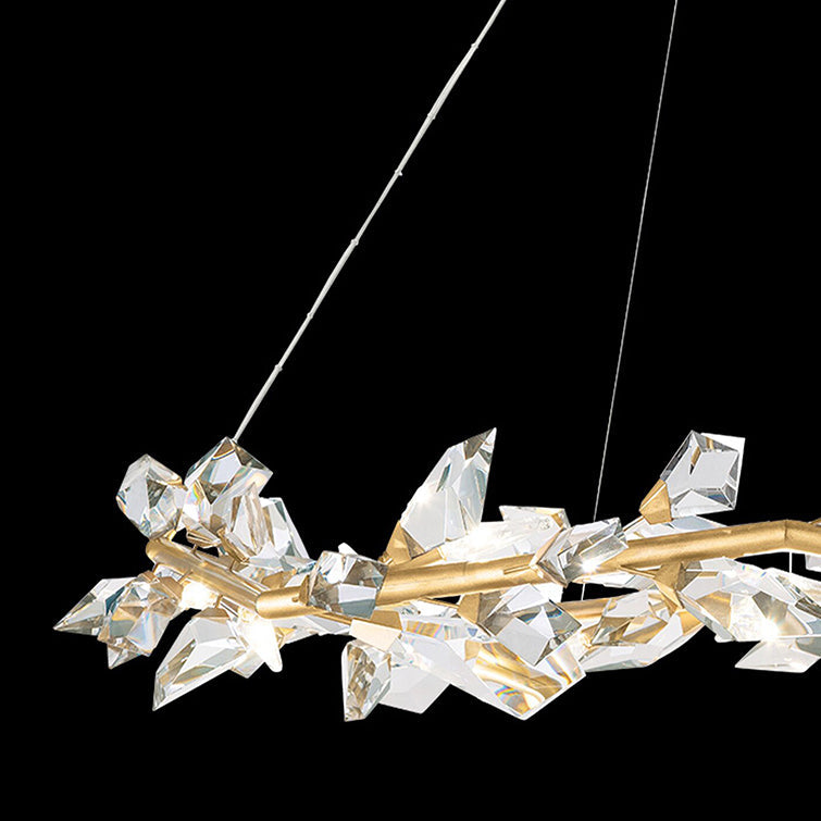 Addison 55" Round Crystal Chandelier - Zonesus