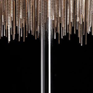 Alisa Luxury Hardware Aluminum Chain Tassel Floor Lamp(SINGLE-LAYER/DOUBLE-DECK) - Zonesus