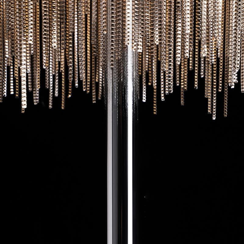 Alisa Luxury Hardware Aluminum Chain Tassel Floor Lamp(SINGLE-LAYER/DOUBLE-DECK) - Zonesus