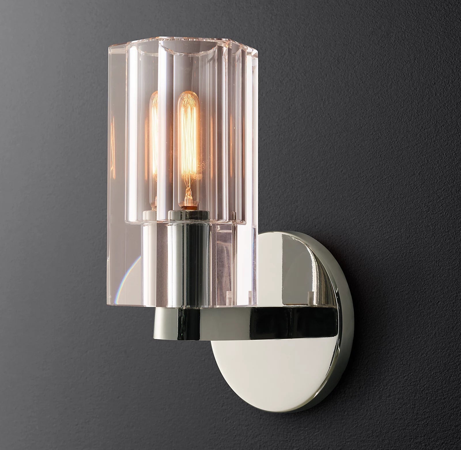 Arcachonest Crystal Wall Sconce 9"H - Zonesus
