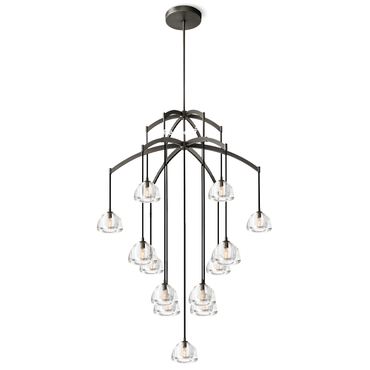 Hemisphero Round Chandelier 48" - Zonesus