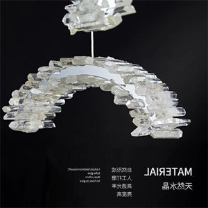 Cervine Rock Crystal Staircase Chandelier - Zonesus