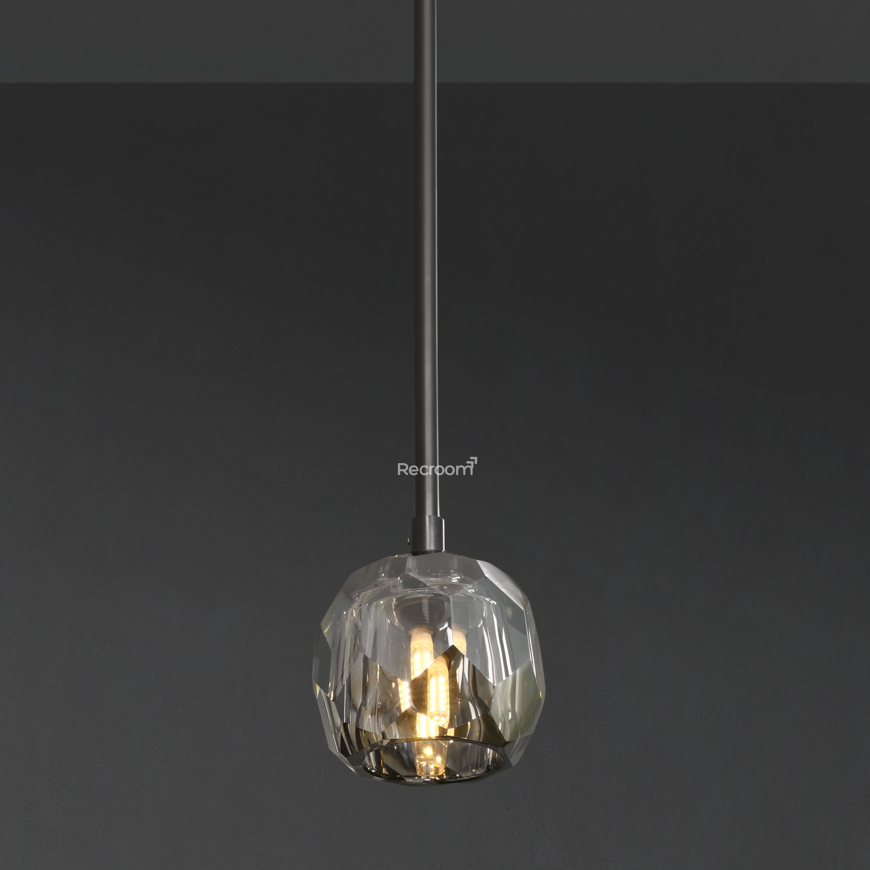 Boulew Crystal Glass Rod Pendant 5" - Zonesus