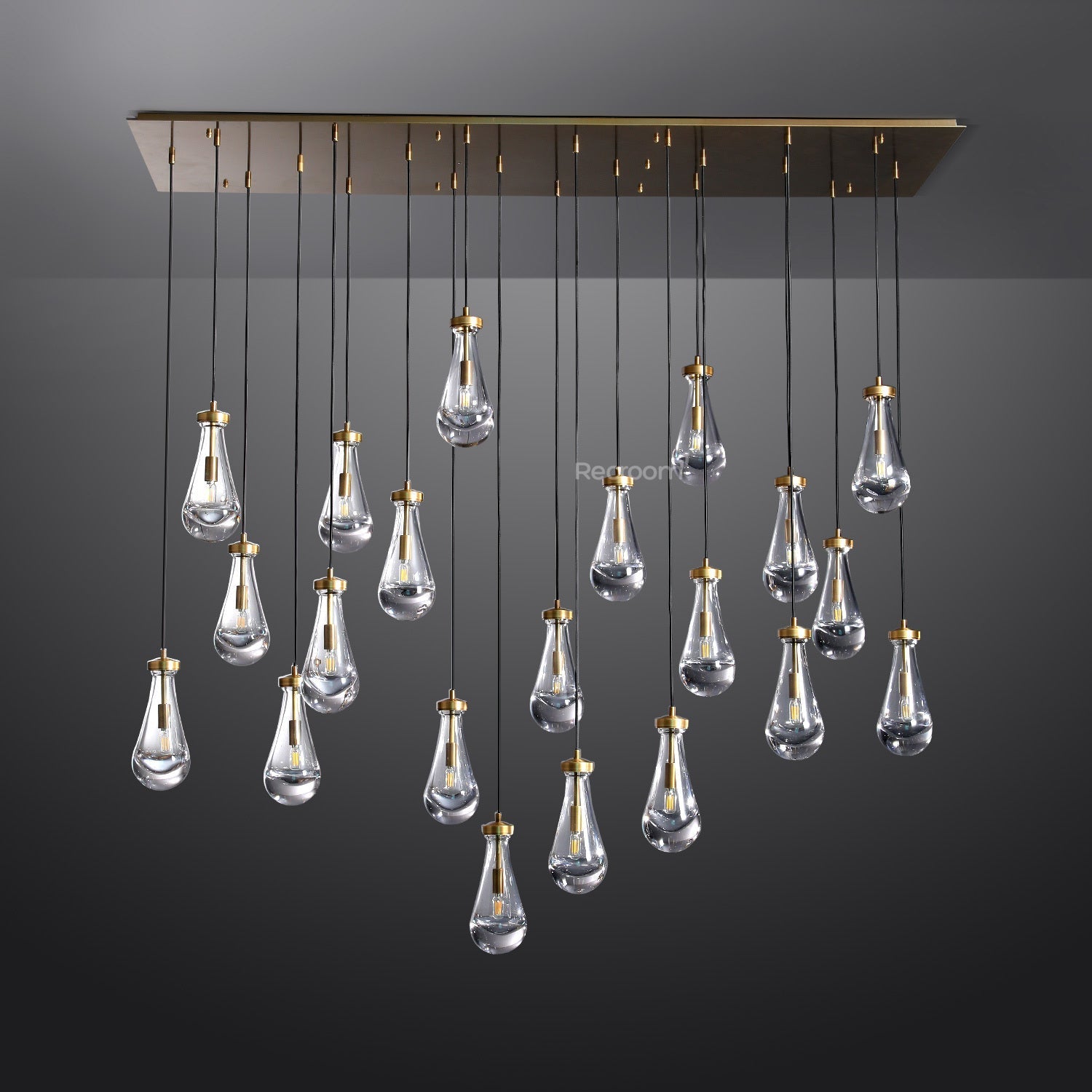Raindrop Linear Chandelier 72" - Zonesus
