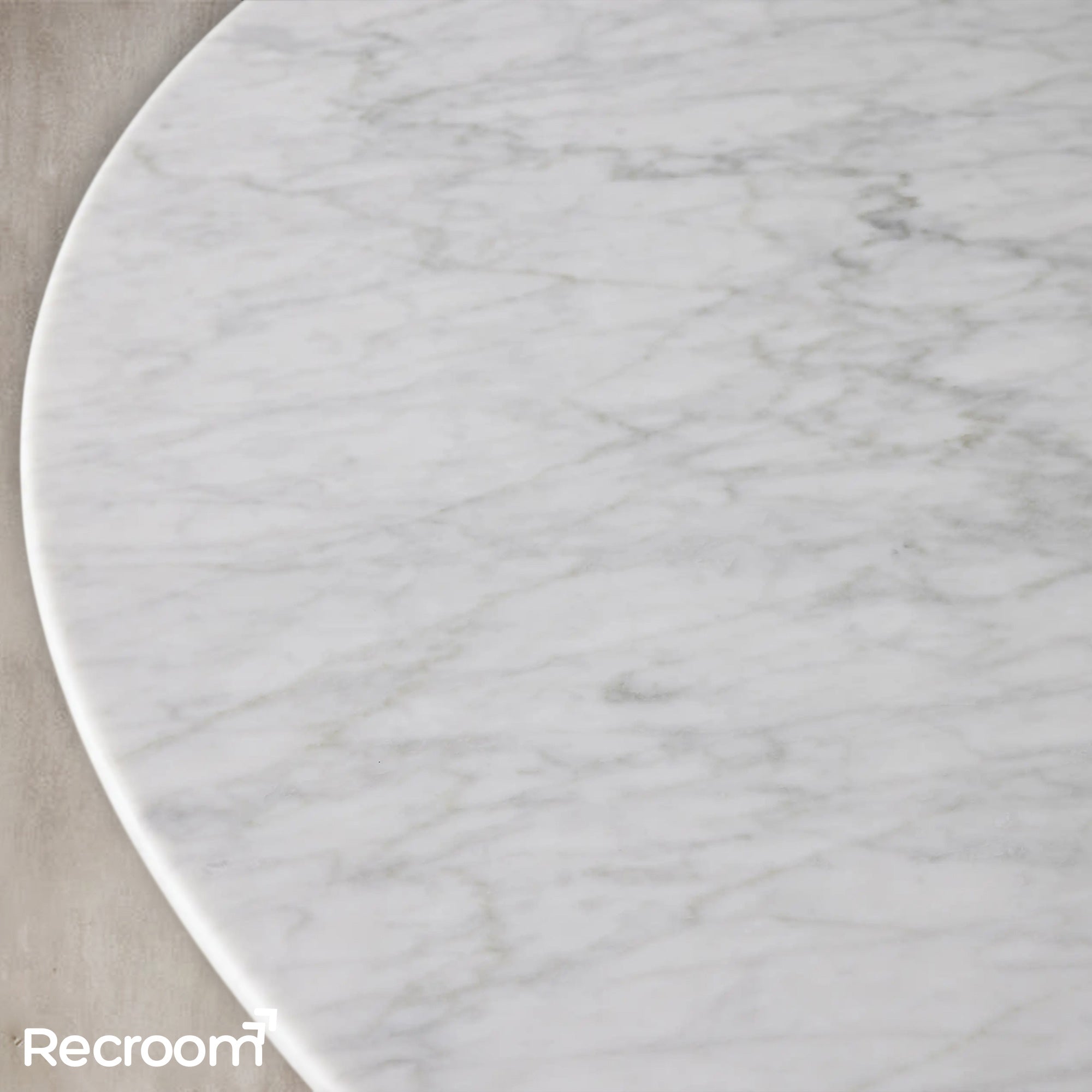 San Germani Round Stone Dining Table with Launette Base - Zonesus