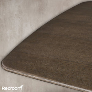 San Germani Wood Dining Table with Launette Base - Zonesus