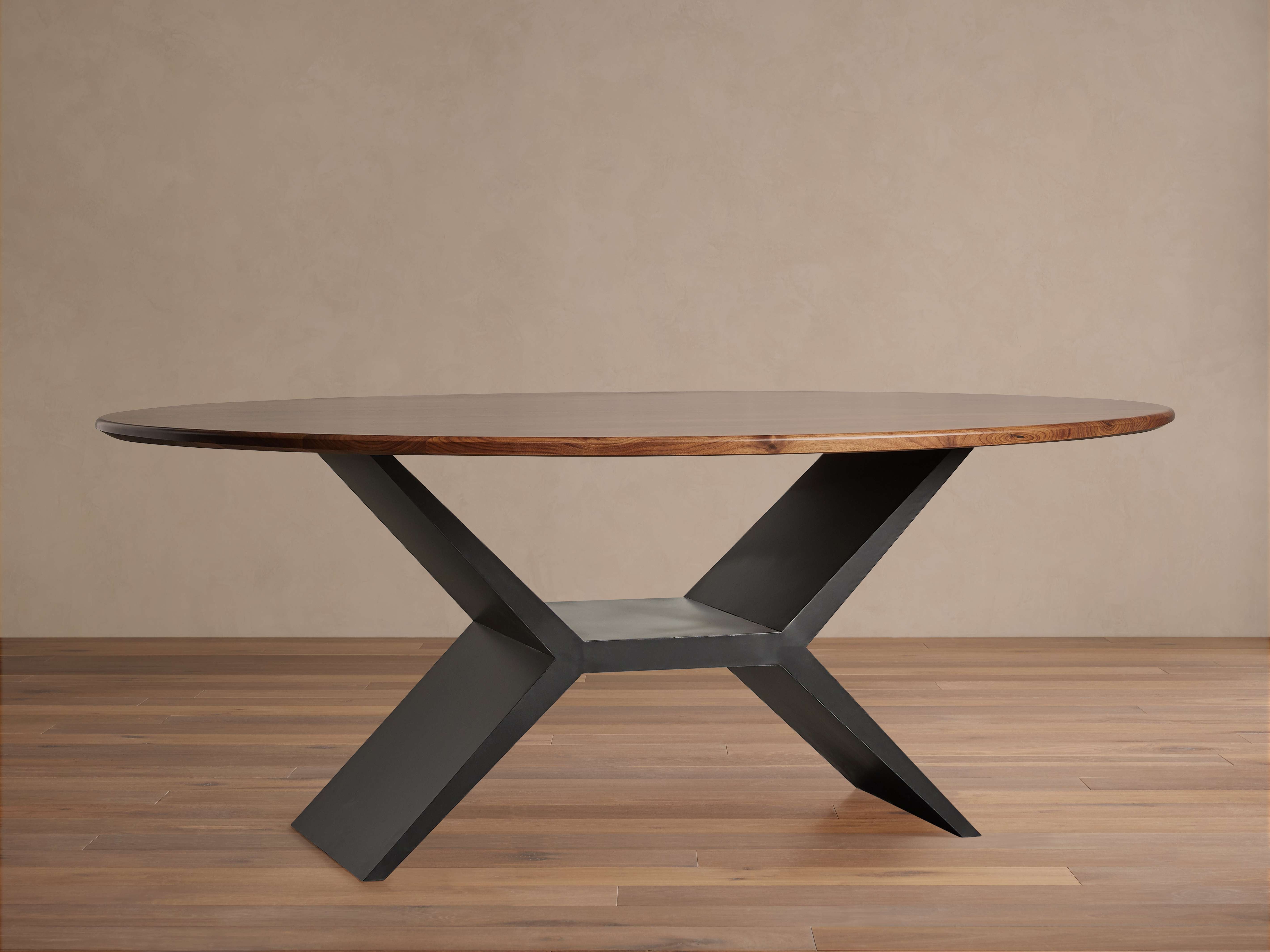 Jacob Oval Dining Table with Vertex Base - Zonesus